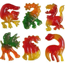 DINO Jelly  bonbons gélatineux en forme de dinosaures 1 unité